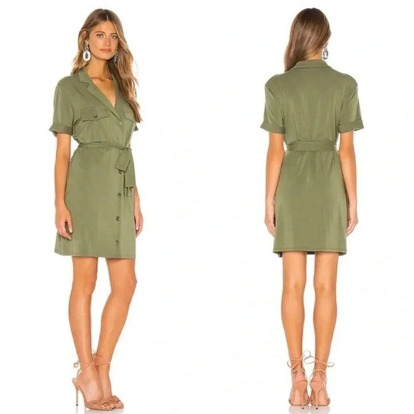 Joie Jadallah Utility Belted Button Down Dress - Picture 2 of 3